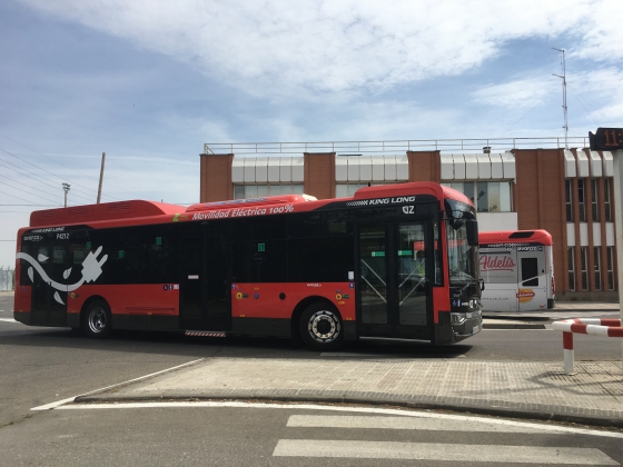 킹 롱 순수 전기 도시 버스, 스페인 시장 진출
