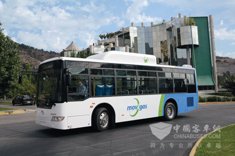 Kinglong 버스, 칠레 천연가스 버스 시장 개장