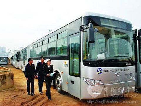 Kinglong CNG 버스, 페루로 항해